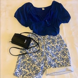 Flower print shorts